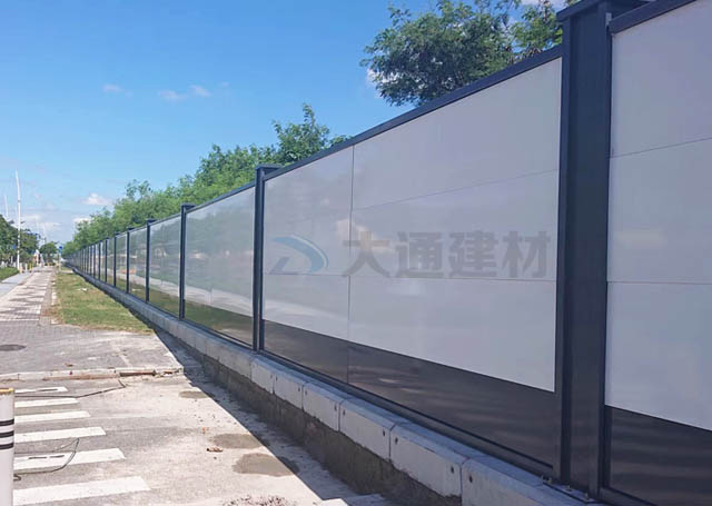 A類(lèi)鋼圍擋烤漆款-深圳新型圍擋工程案例